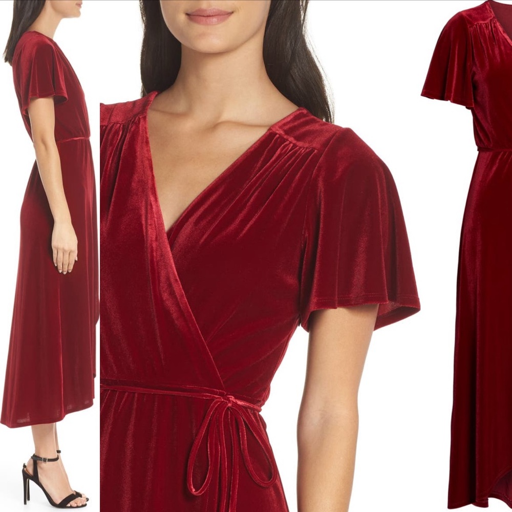 Chelsea28 Midi Wrap Dress